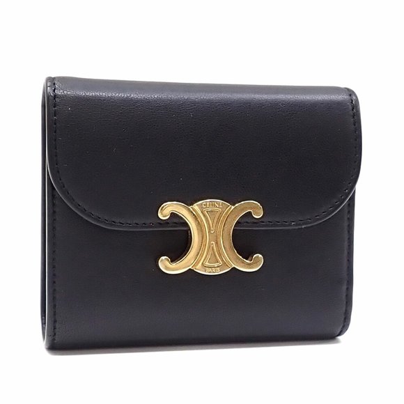 CELINE Black Leather Wallet - Picture 1 of 10